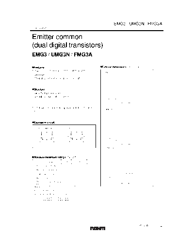 Rohm emg3 umg3n fmg3a  . Electronic Components Datasheets Active components Transistors Rohm emg3_umg3n_fmg3a.pdf