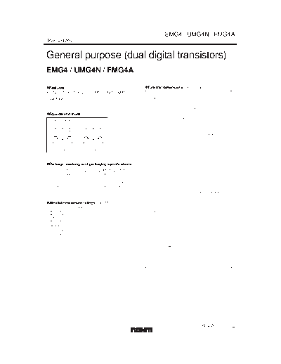 Rohm emg4 umg4n fmg4a  . Electronic Components Datasheets Active components Transistors Rohm emg4_umg4n_fmg4a.pdf