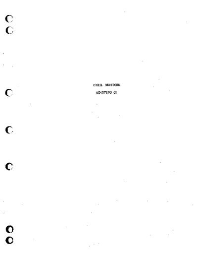 cdc 60457290-01 CYBIL Handbook Sep83  . Rare and Ancient Equipment cdc cyber lang cybil 60457290-01_CYBIL_Handbook_Sep83.pdf