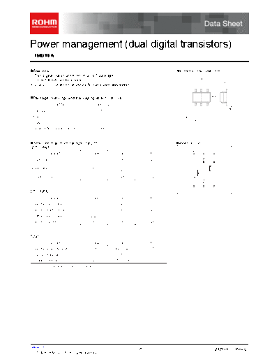 Rohm imd16a  . Electronic Components Datasheets Active components Transistors Rohm imd16a.pdf