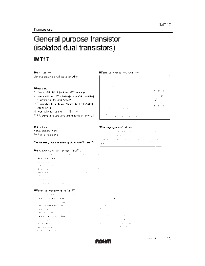 Rohm imt17  . Electronic Components Datasheets Active components Transistors Rohm imt17.pdf