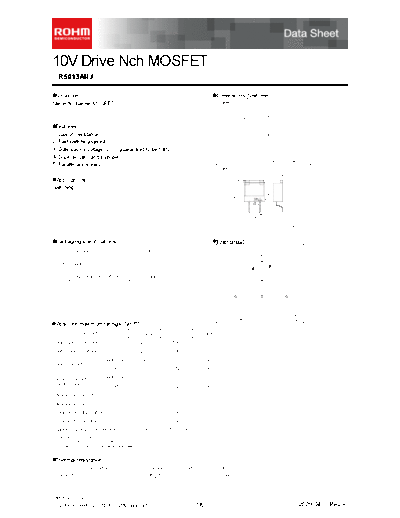 Rohm r5013anj  . Electronic Components Datasheets Active components Transistors Rohm r5013anj.pdf