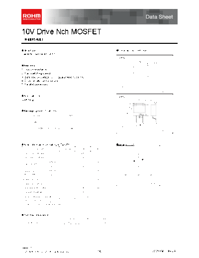 Rohm r6015anj  . Electronic Components Datasheets Active components Transistors Rohm r6015anj.pdf