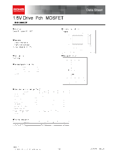 Rohm rq1a060zp  . Electronic Components Datasheets Active components Transistors Rohm rq1a060zp.pdf