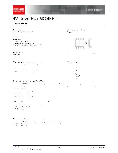 Rohm rrh050p03  . Electronic Components Datasheets Active components Transistors Rohm rrh050p03.pdf