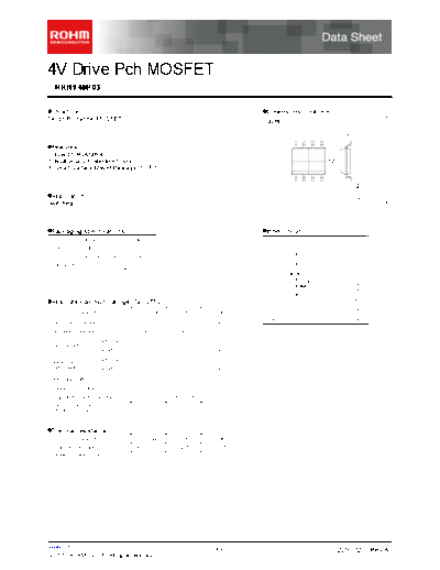 Rohm rrh140p03  . Electronic Components Datasheets Active components Transistors Rohm rrh140p03.pdf