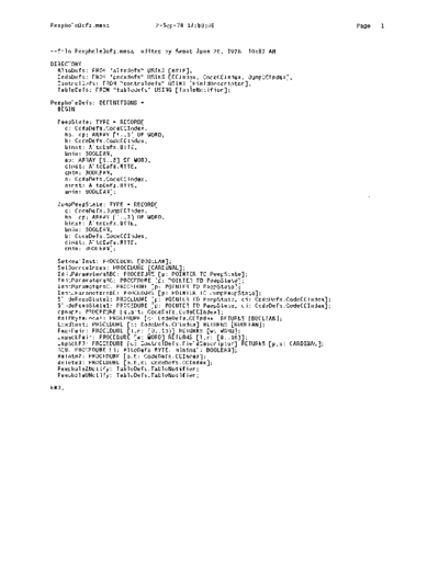 xerox PeepholeDefs.mesa_Sep78  xerox mesa 4.0_1978 listing Mesa_4_Compiler PeepholeDefs.mesa_Sep78.pdf