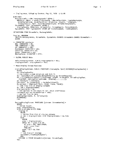 xerox Display.mesa Sep78  xerox mesa 4.0_1978 listing Mesa_4_System Display.mesa_Sep78.pdf