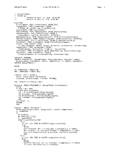 xerox DebugFTP.mesa Sep78  xerox mesa 4.0_1978 listing Mesa_4_Debug DebugFTP.mesa_Sep78.pdf