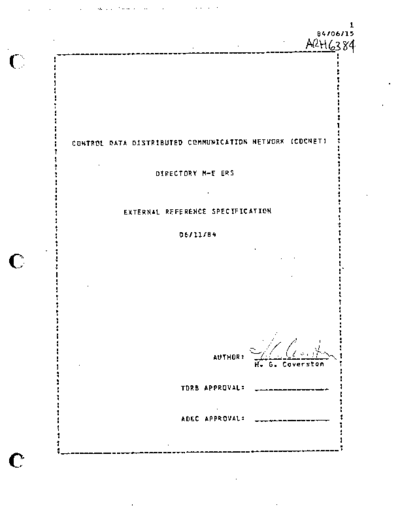 cdc ARH6384 CDCNET Directory M-E ERS Jun84  . Rare and Ancient Equipment cdc cyber comm cdcnet ARH6384_CDCNET_Directory_M-E_ERS_Jun84.pdf