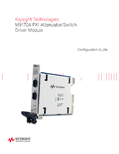Agilent 5991-0052EN M9170A PXI Attenuator Switch Driver Module c20141029 [28]  Agilent 5991-0052EN M9170A PXI Attenuator Switch Driver Module c20141029 [28].pdf