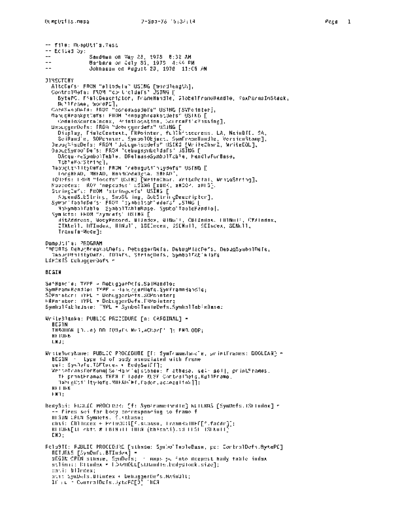 xerox DumpUtils.mesa Sep78  xerox mesa 4.0_1978 listing Mesa_4_Debug DumpUtils.mesa_Sep78.pdf