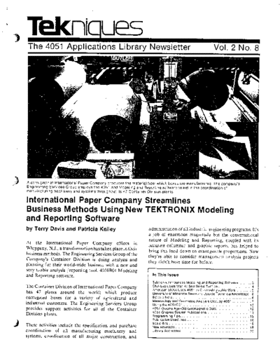 Tektronix Tekniques Vol 2 No 08  Tektronix tekniques vol2 Tekniques_Vol_2_No_08.pdf