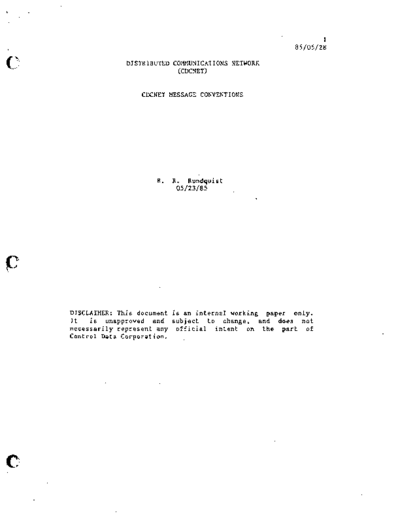 cdc CDCNET Message Conventions May85  . Rare and Ancient Equipment cdc cyber comm cdcnet CDCNET_Message_Conventions_May85.pdf