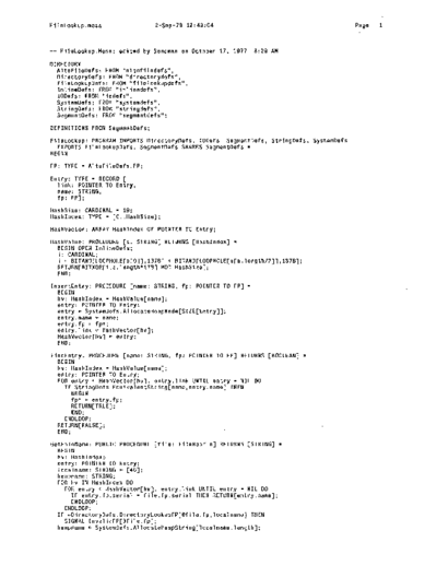xerox FileLookup.mesa Sep78  xerox mesa 4.0_1978 listing Mesa_4_Bootstrap FileLookup.mesa_Sep78.pdf