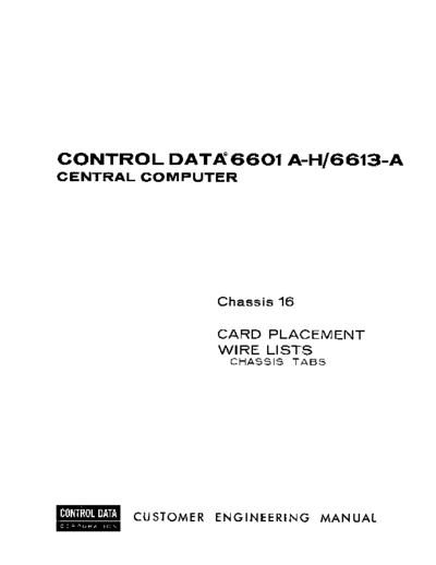 cdc 63024900C 6600 Chassis Tabs 16 Bank 34-37 Mar66  . Rare and Ancient Equipment cdc cyber cyber_70 fieldEngr 63024900C_6600_Chassis_Tabs_16_Bank_34-37_Mar66.pdf