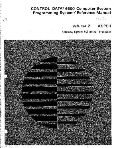 cdc 60101700B 6600 Programming System Vol2 ASPER 1965  . Rare and Ancient Equipment cdc cyber cyber_70 asper 60101700B_6600_Programming_System_Vol2_ASPER_1965.pdf