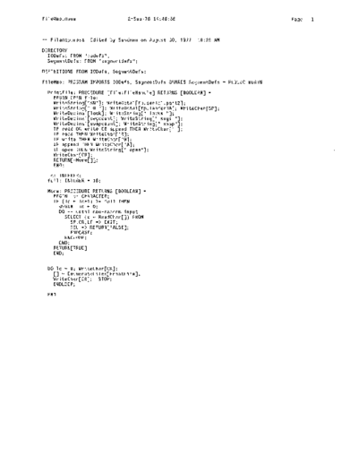 xerox FileMap.mesa Sep78  xerox mesa 4.0_1978 listing Mesa_4_Utilities FileMap.mesa_Sep78.pdf