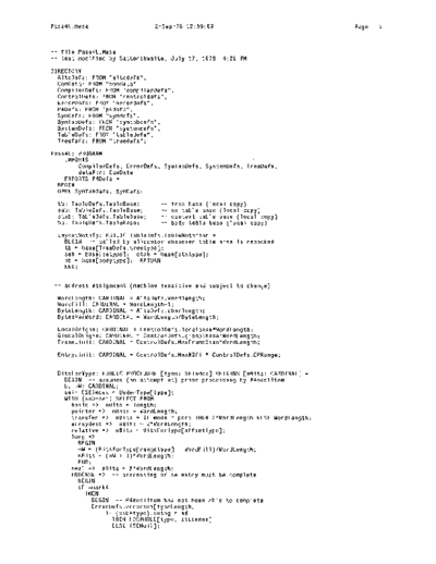 xerox Pass4L.mesa_Sep78  xerox mesa 4.0_1978 listing Mesa_4_Compiler Pass4L.mesa_Sep78.pdf