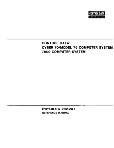 cdc 60360700C FTN RUN V2 May74  . Rare and Ancient Equipment cdc cyber lang fortran 60360700C_FTN_RUN_V2_May74.pdf