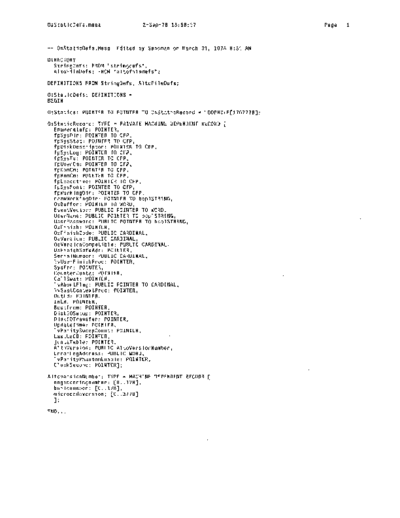 xerox OsStaticDefs.mesa Sep78  xerox mesa 4.0_1978 listing Mesa_4_System OsStaticDefs.mesa_Sep78.pdf