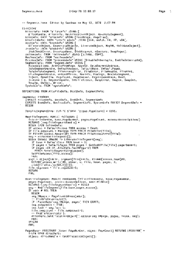 xerox Segments.mesa Sep78  xerox mesa 4.0_1978 listing Mesa_4_System Segments.mesa_Sep78.pdf