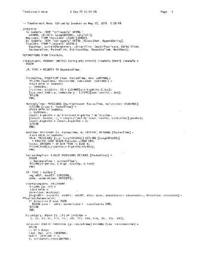 xerox TimeConvert.mesa Sep78  xerox mesa 4.0_1978 listing Mesa_4_System TimeConvert.mesa_Sep78.pdf