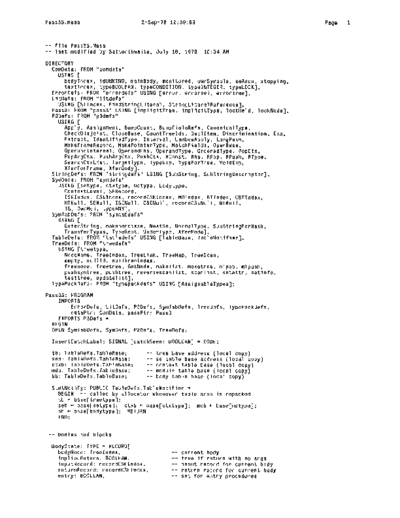 xerox Pass3S.mesa Sep78  xerox mesa 4.0_1978 listing Mesa_4_Compiler Pass3S.mesa_Sep78.pdf