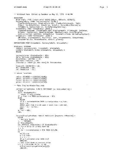 xerox WindowsA.mesa Sep78  xerox mesa 4.0_1978 listing Mesa_4_System WindowsA.mesa_Sep78.pdf