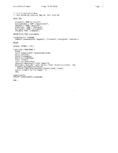 xerox ListerControl.mesa Sep78  xerox mesa 4.0_1978 listing Mesa_4_Lister ListerControl.mesa_Sep78.pdf