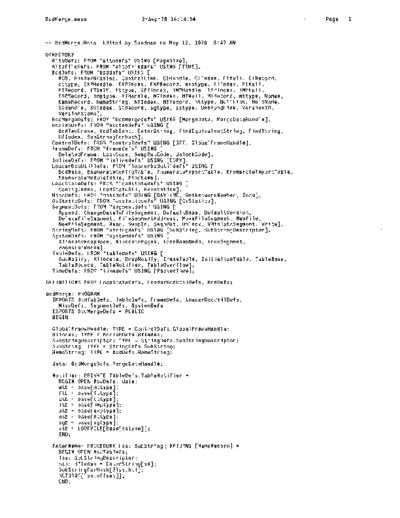 xerox BcdMerge.mesa Sep78  xerox mesa 4.0_1978 listing Mesa_4_System BcdMerge.mesa_Sep78.pdf