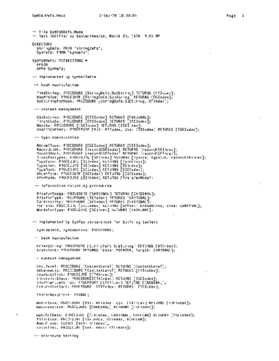 xerox SymTabDefs.mesa Sep78  xerox mesa 4.0_1978 listing Mesa_4_System SymTabDefs.mesa_Sep78.pdf