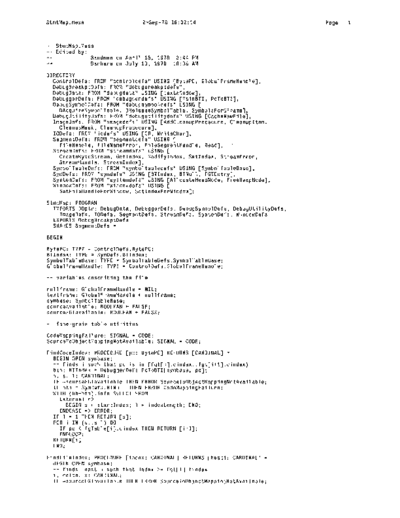 xerox StmtMap.mesa Sep78  xerox mesa 4.0_1978 listing Mesa_4_Debug StmtMap.mesa_Sep78.pdf