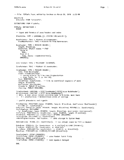 xerox FspDefs.mesa Sep78  xerox mesa 4.0_1978 listing Mesa_4_System FspDefs.mesa_Sep78.pdf