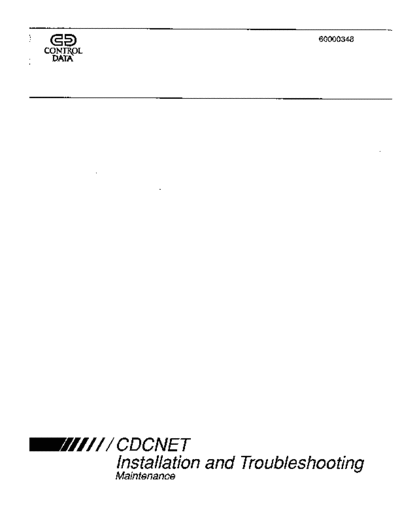 cdc 60000348B CDCNET Installation Dec89  . Rare and Ancient Equipment cdc cyber comm cdcnet 60000348B_CDCNET_Installation_Dec89.pdf