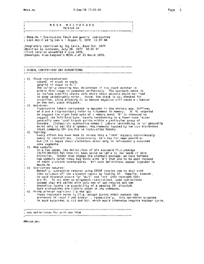 xerox Mesa.mu Sep78  xerox mesa 4.0_1978 listing Mesa_4_Microcode Mesa.mu_Sep78.pdf