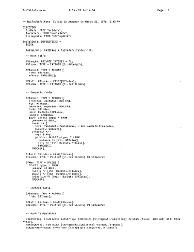 xerox BcdTabDefs.mesa Sep78  xerox mesa 4.0_1978 listing Mesa_4_System BcdTabDefs.mesa_Sep78.pdf