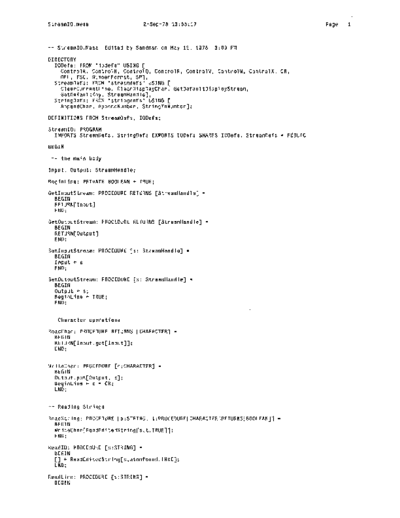 xerox StreamIO.mesa Sep78  xerox mesa 4.0_1978 listing Mesa_4_System StreamIO.mesa_Sep78.pdf
