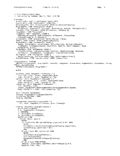 xerox DisplayControl.mesa Sep78  xerox mesa 4.0_1978 listing Mesa_4_System DisplayControl.mesa_Sep78.pdf