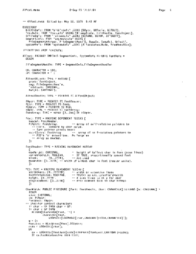 xerox AlFont.mesa Sep78  xerox mesa 4.0_1978 listing Mesa_4_System AlFont.mesa_Sep78.pdf