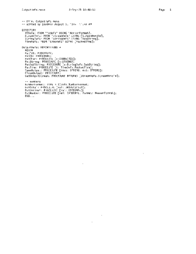 xerox OutputDefs.mesa Sep78  xerox mesa 4.0_1978 listing Mesa_4_Utilities OutputDefs.mesa_Sep78.pdf
