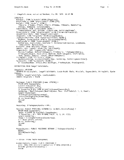 xerox ImageInfo.mesa Sep78  xerox mesa 4.0_1978 listing Mesa_4_Utilities ImageInfo.mesa_Sep78.pdf