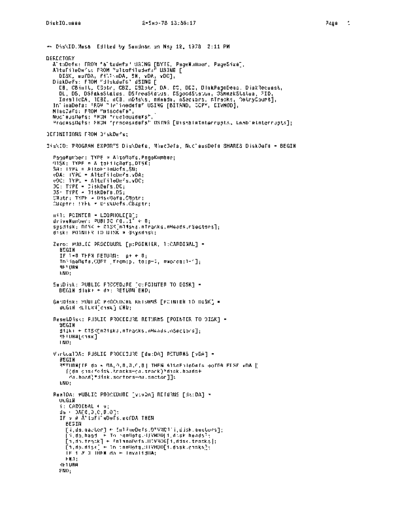 xerox DiskIO.mesa Sep78  xerox mesa 4.0_1978 listing Mesa_4_System DiskIO.mesa_Sep78.pdf