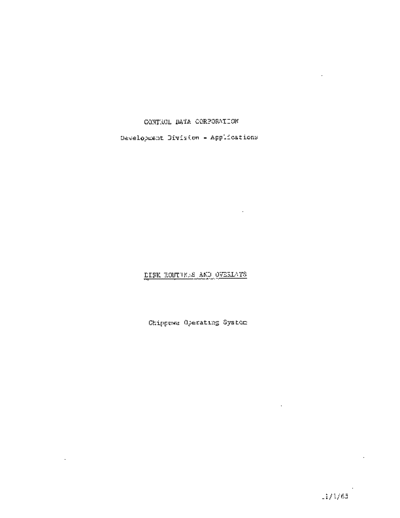 cdc Chippewa Disk Routines And Overlays Nov65  . Rare and Ancient Equipment cdc cyber cyber_70 chippewa Chippewa_Disk_Routines_And_Overlays_Nov65.pdf