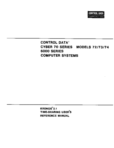 cdc 60407600B KRONOS2.1ug May74  . Rare and Ancient Equipment cdc cyber cyber_70 kronos 60407600B_KRONOS2.1ug_May74.pdf