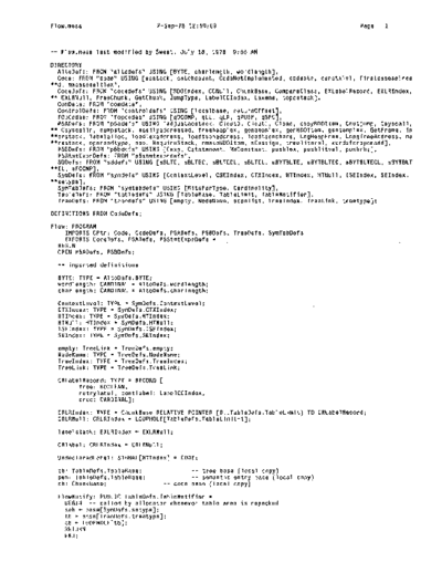 xerox Flow.mesa Sep78  xerox mesa 4.0_1978 listing Mesa_4_Compiler Flow.mesa_Sep78.pdf