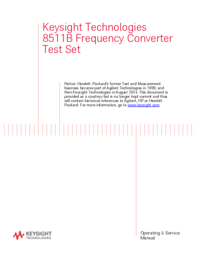 Agilent 08511-90067 8511B Frequency Converter Test Set Operating and Service Manual [121]  Agilent 08511-90067 8511B Frequency Converter Test Set Operating and Service Manual [121].pdf