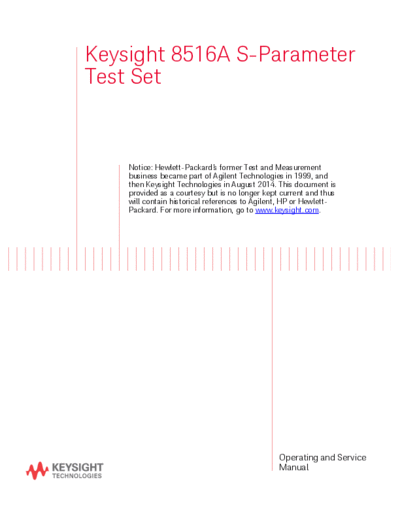 Agilent 08516-90069 8516A S-Parameter Test Set Operating and Service Manual [131]  Agilent 08516-90069 8516A S-Parameter Test Set Operating and Service Manual [131].pdf
