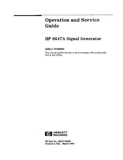 Agilent 08647-90006 8647A Operating and Service Mar84  Agilent 08647-90006 8647A Operating and Service Mar84.pdf