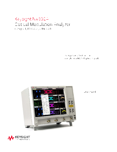 Agilent 5990-9863EN N4392A Optical Modulation Analyzer - Data Sheet c20140910 [20]  Agilent 5990-9863EN N4392A Optical Modulation Analyzer - Data Sheet c20140910 [20].pdf